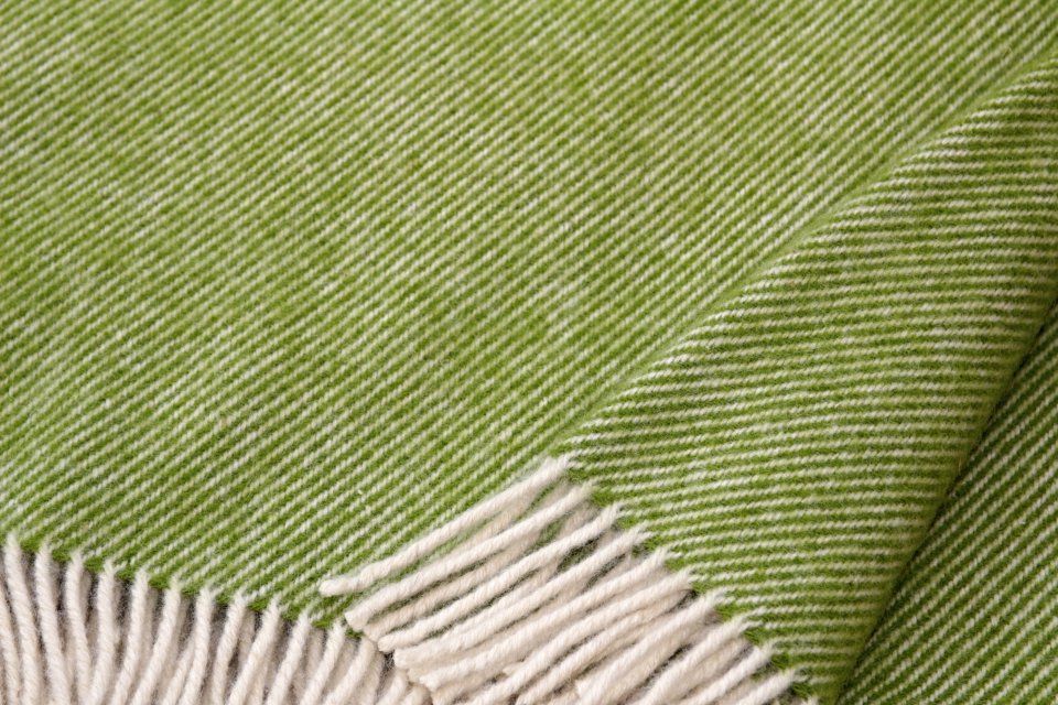 Sheep wool blanket - light green