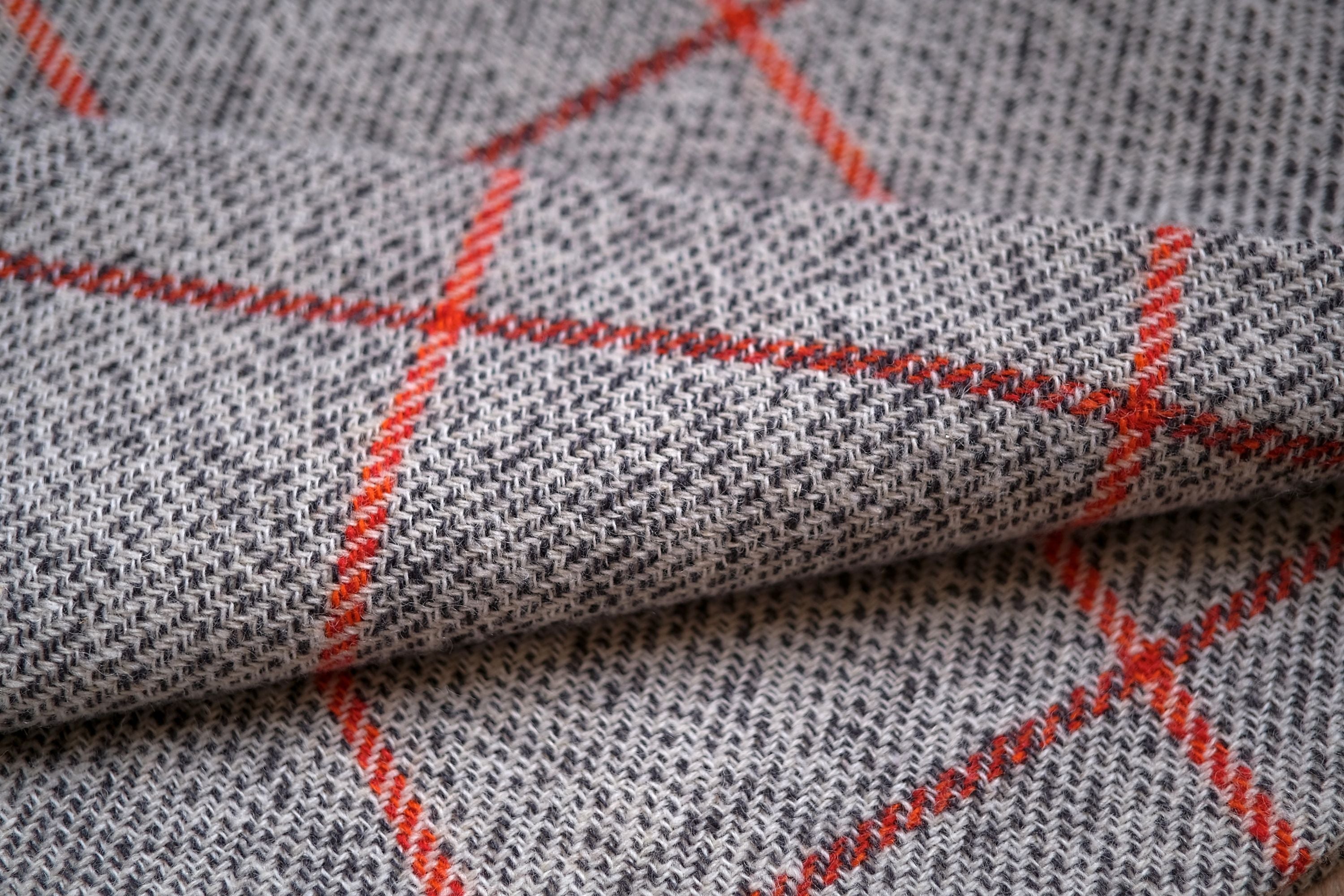 Sheep wool plaid - checkered gray